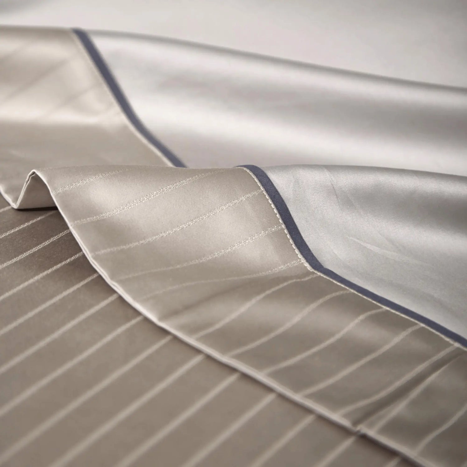 TAUPE HARMONY 1000 THREAD COUNT DUVET COVER &amp; SHAMS