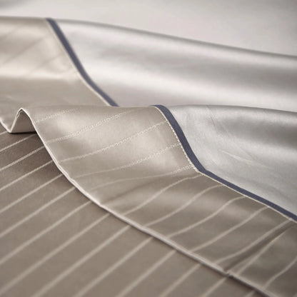 TAUPE HARMONY 1000 THREAD COUNT DUVET COVER &amp; SHAMS