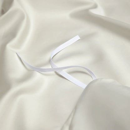 PEARL WHITE ELEGANCE 2000 THREAD COUNT DUVET COVER &amp; SHAMS