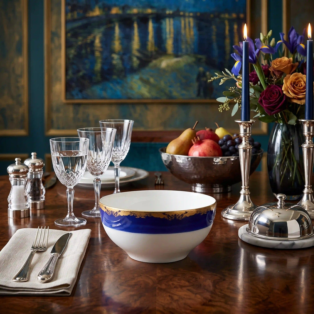 VAN GOGH COBALT BOWL
