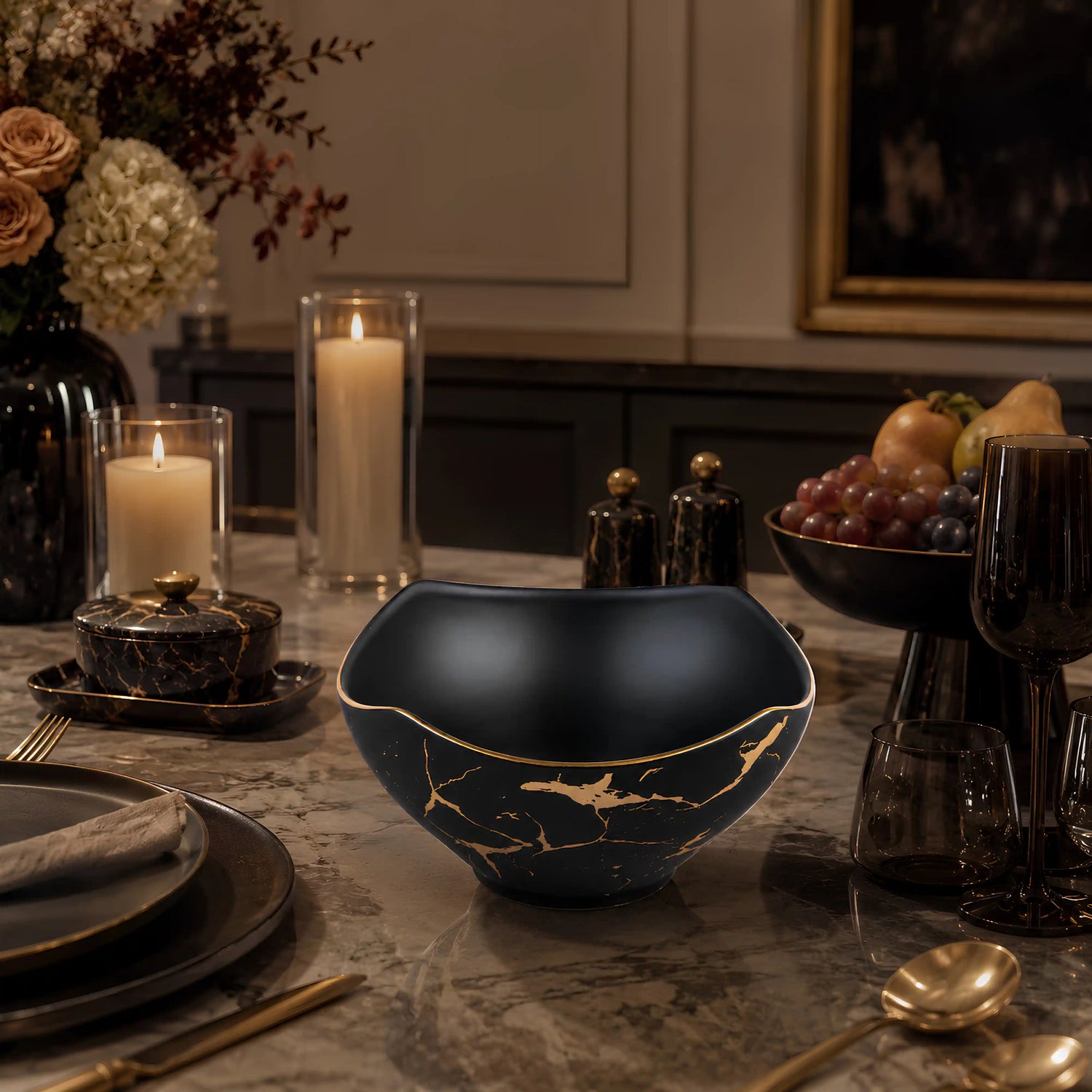 LIGHTNING NOIR SERVING BOWL