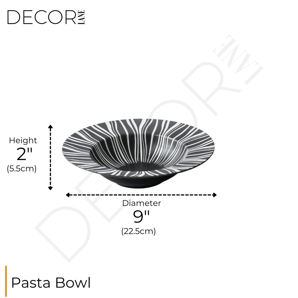 ZAPHIRE BELMONT NOIR PASTA BOWL