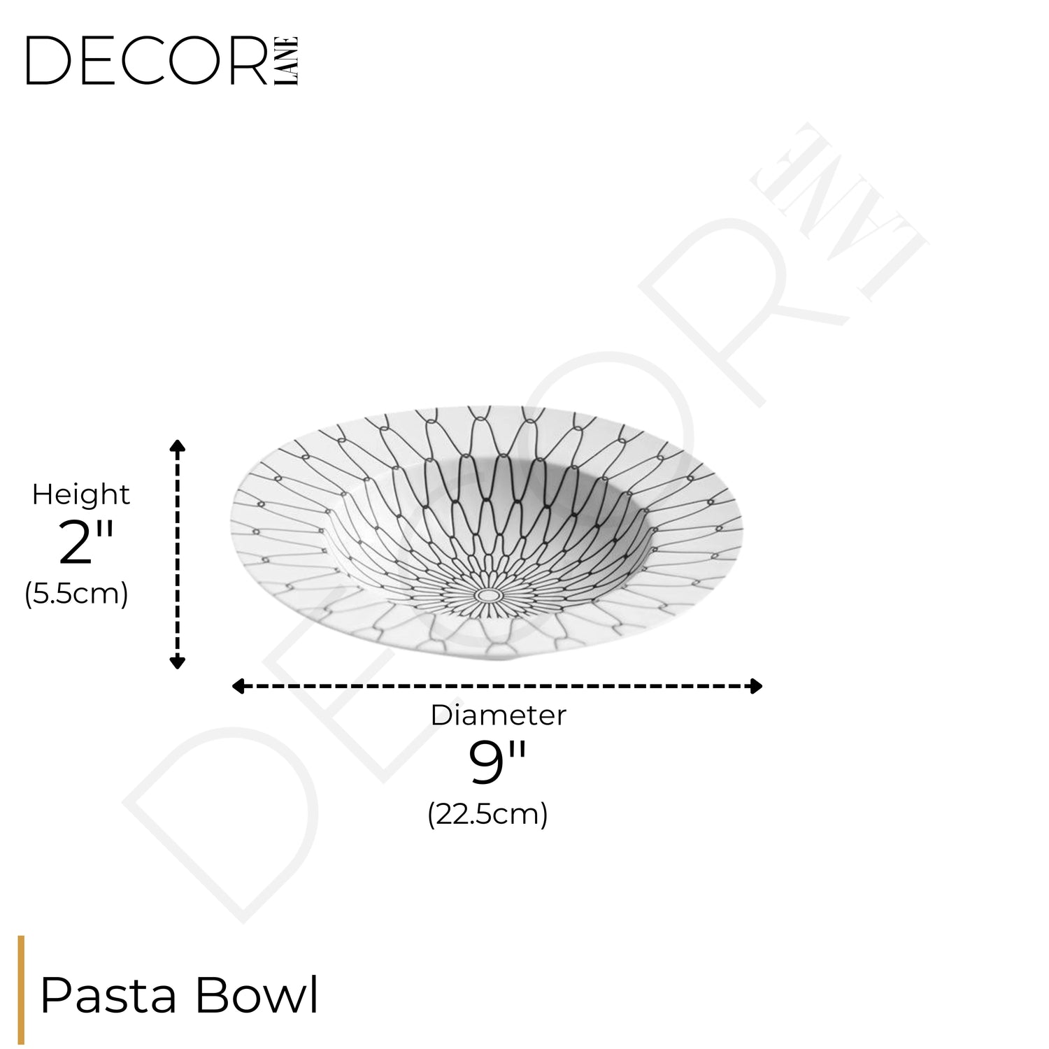 ZAPPHIRE MONROE BLANC PASTA BOWL