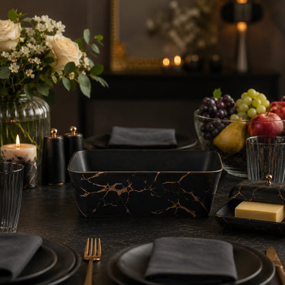 LIGHTNING NOIR SQUARE BOWL