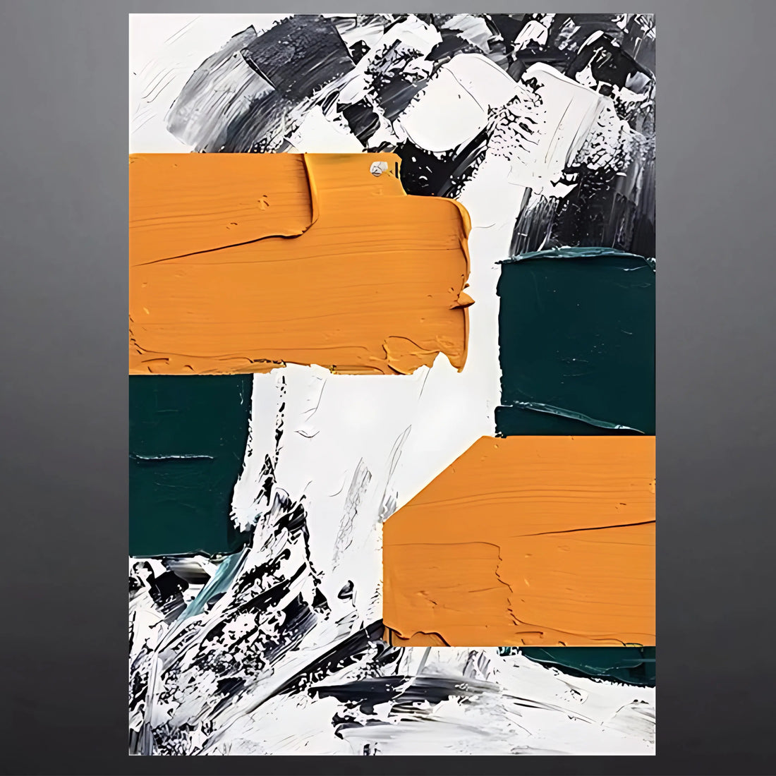 CITYSCAPE ABSTRACT OIL PAINTING