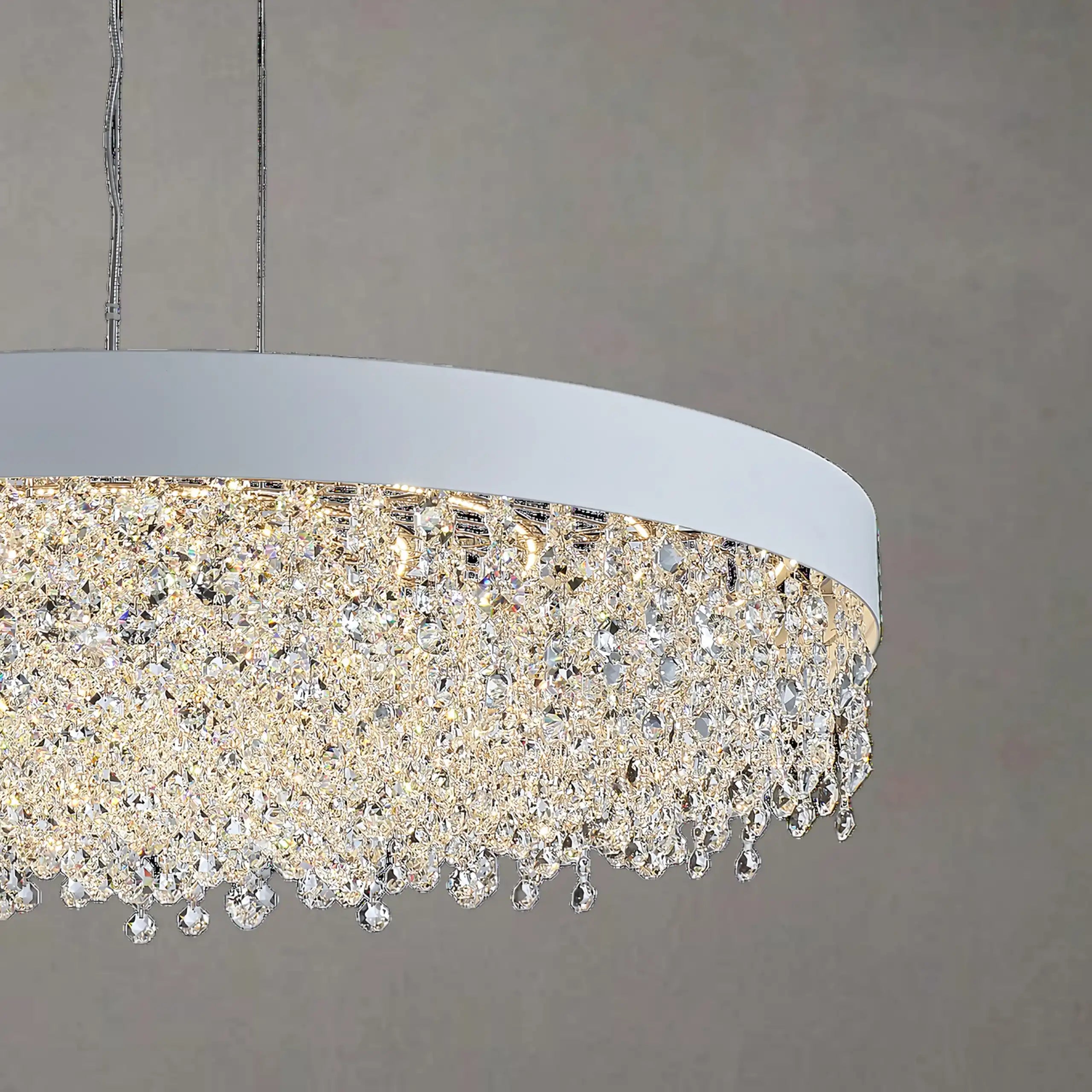 GLITZ HALO CHANDELIER