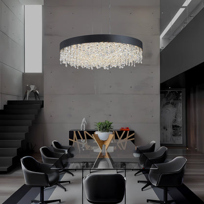 GLITZ HALO CHANDELIER
