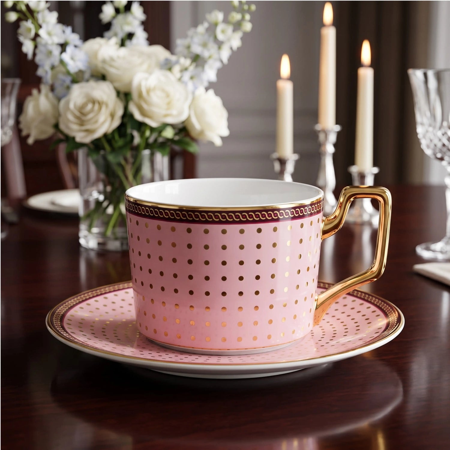 DELPHI ROSE TEACUP SET
