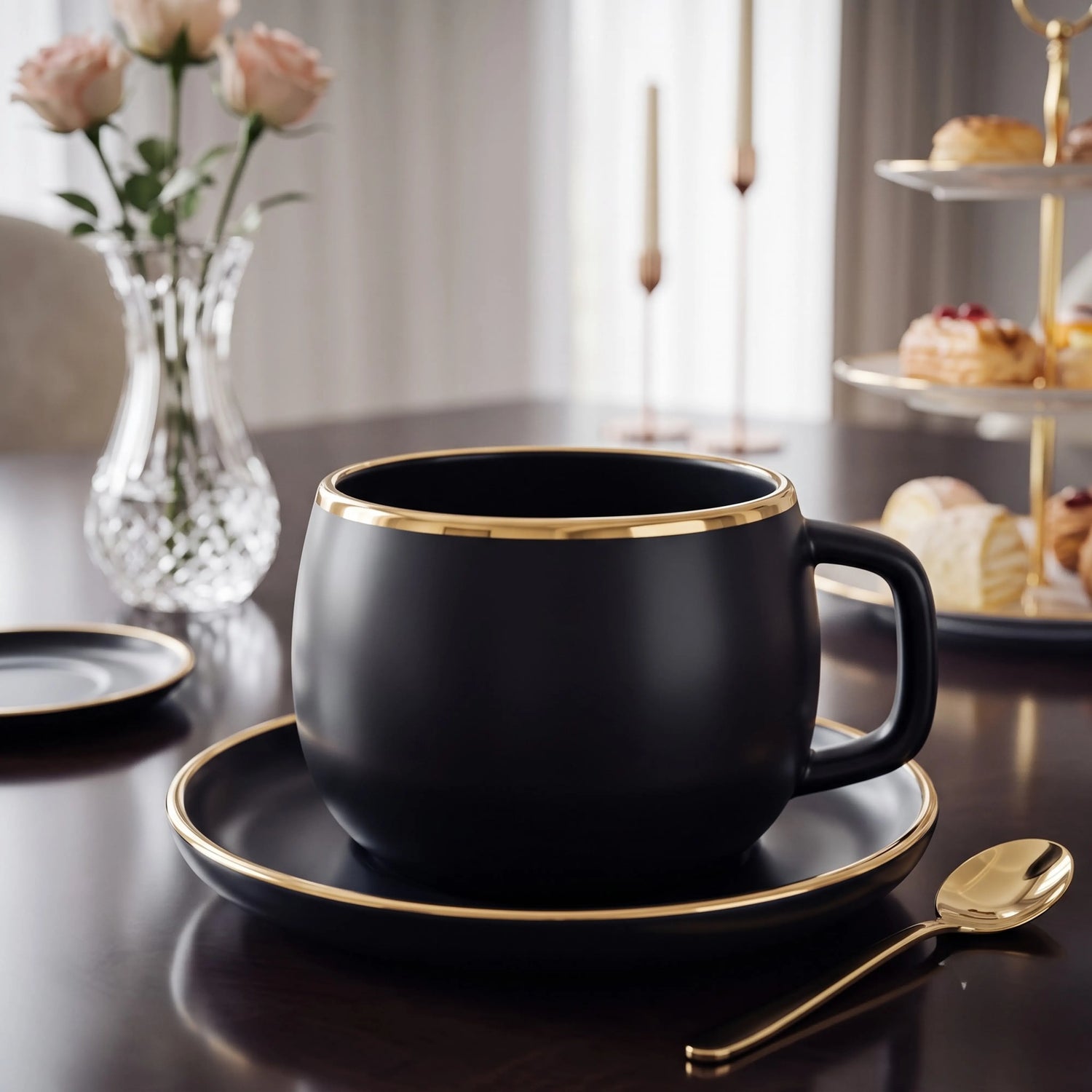 ONYX NOIR TEACUP SET