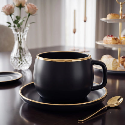 ONYX NOIR TEACUP SET