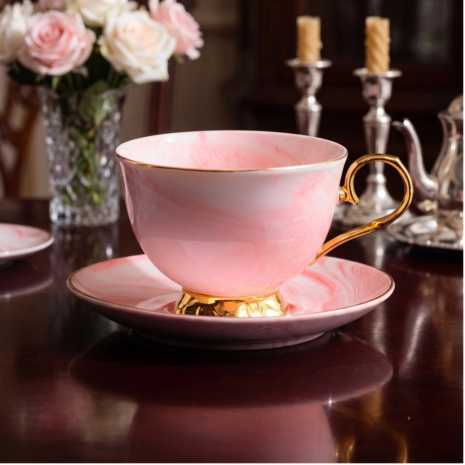 BEAU ROSE TEACUP SET