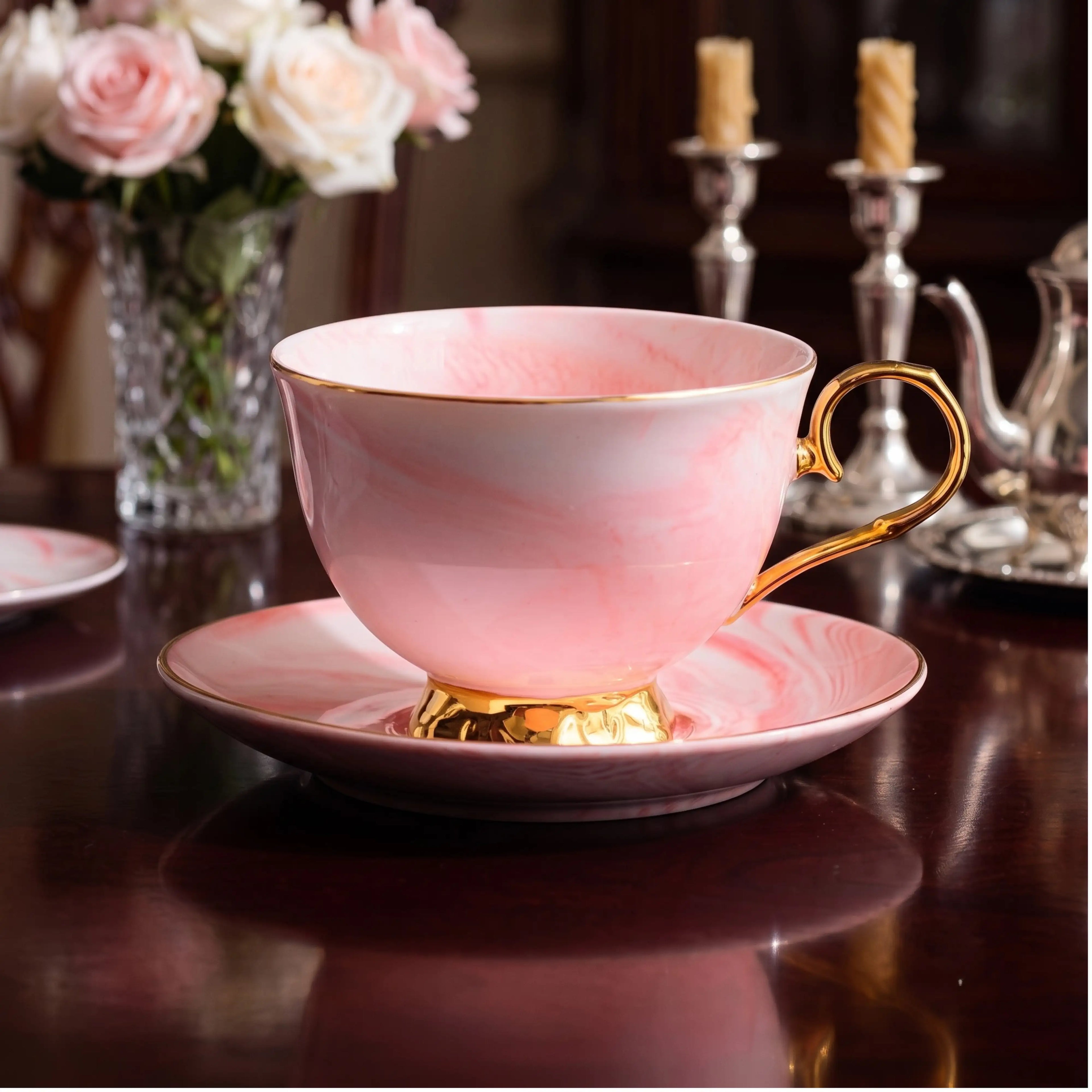 BEAU ROSE TEACUP SET