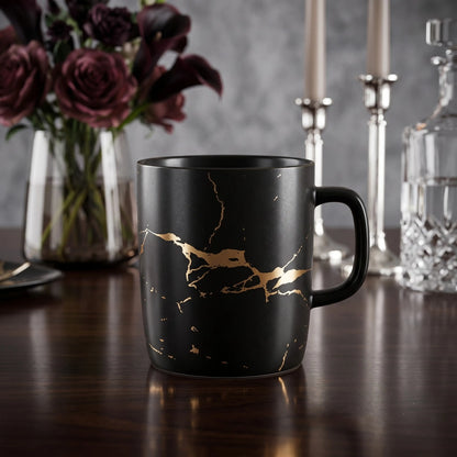 LIGHTNING NOIR TEACUP &amp; MUG SET