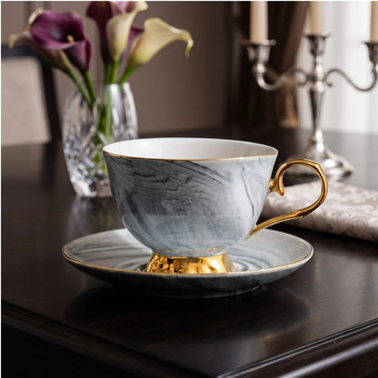 BEAU GREY TEACUP SET