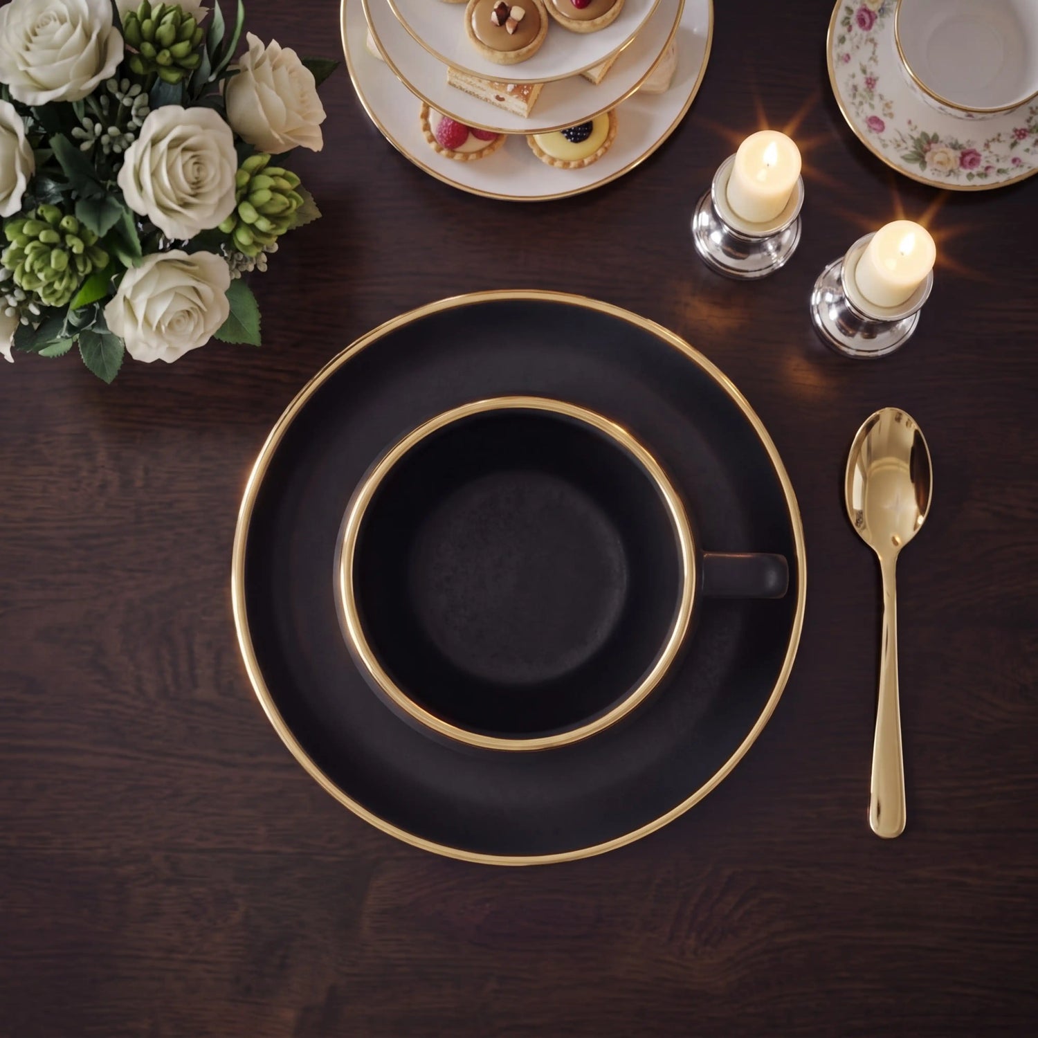 ONYX NOIR TEACUP SET