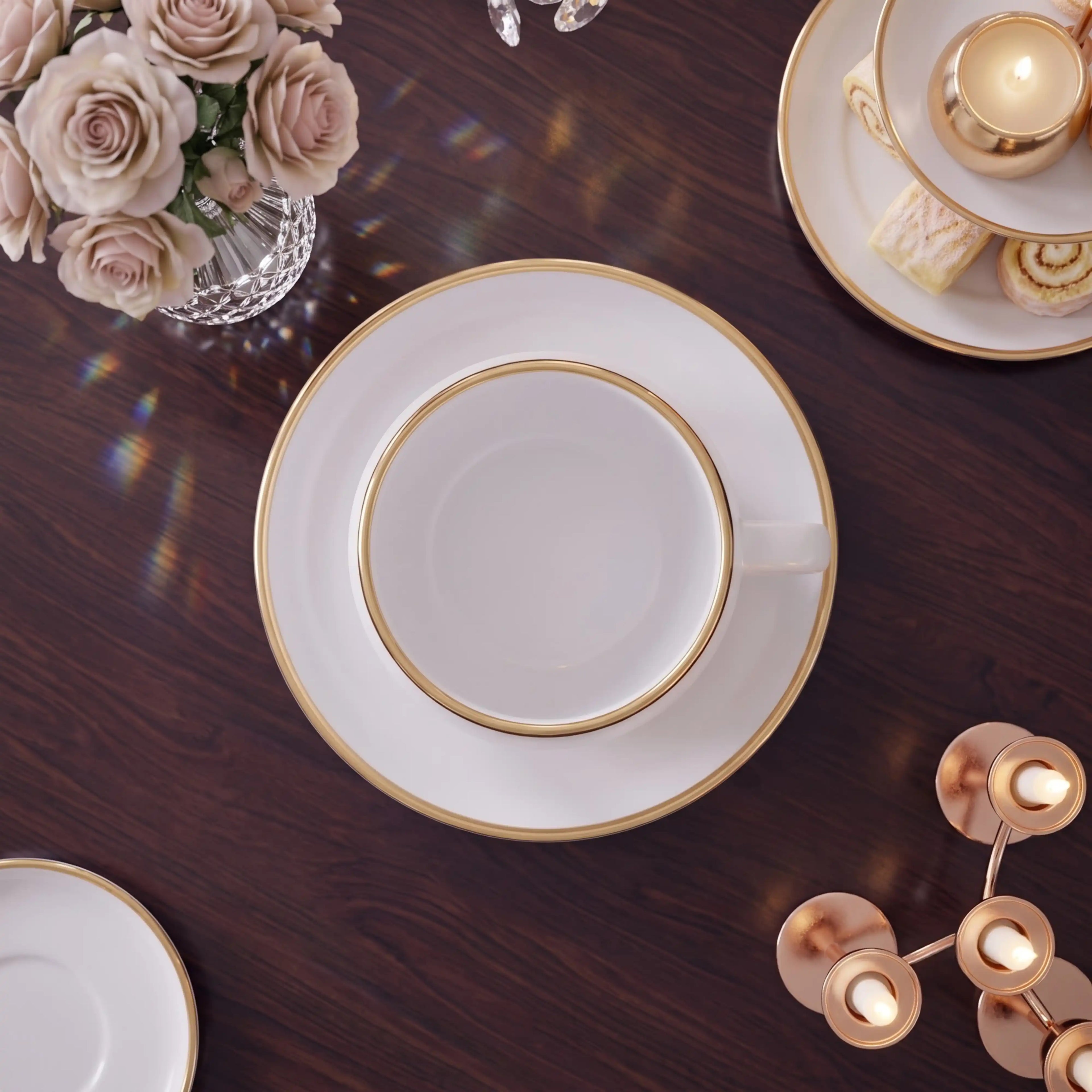 ONYX BLANC TEACUP SET