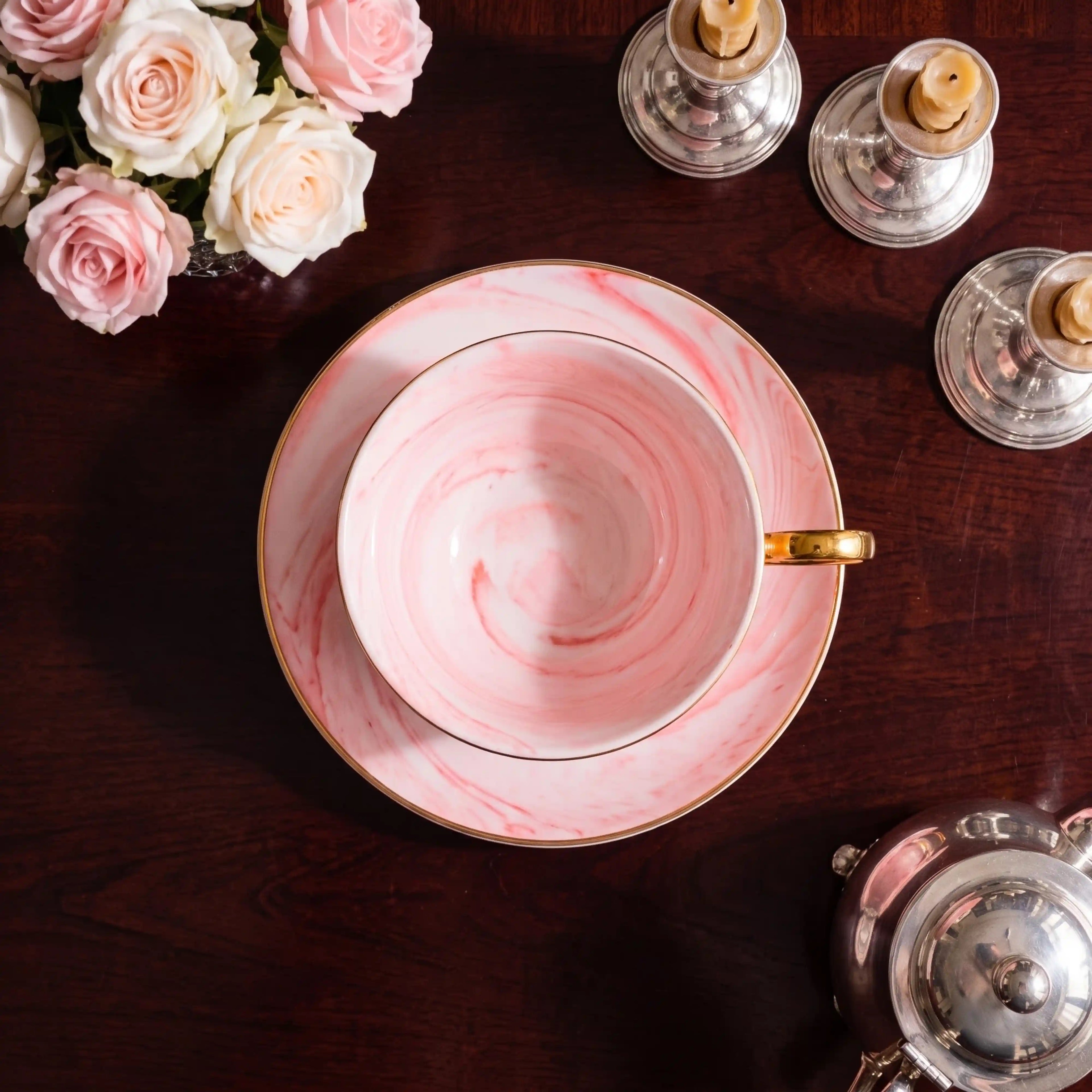 BEAU ROSE TEACUP SET