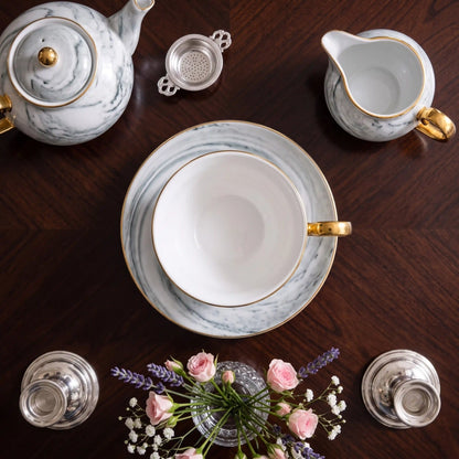 BEAU GREY TEACUP SET