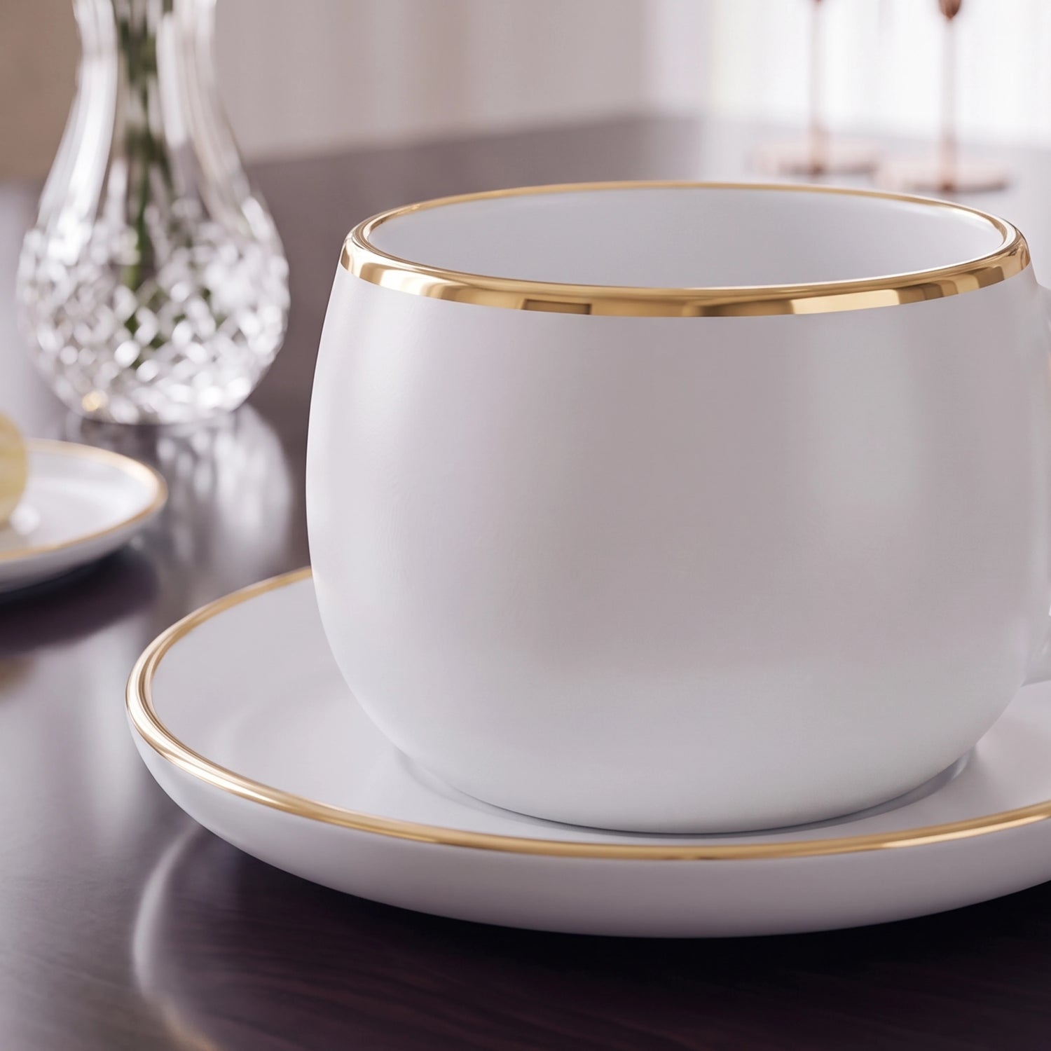 ONYX BLANC TEACUP SET