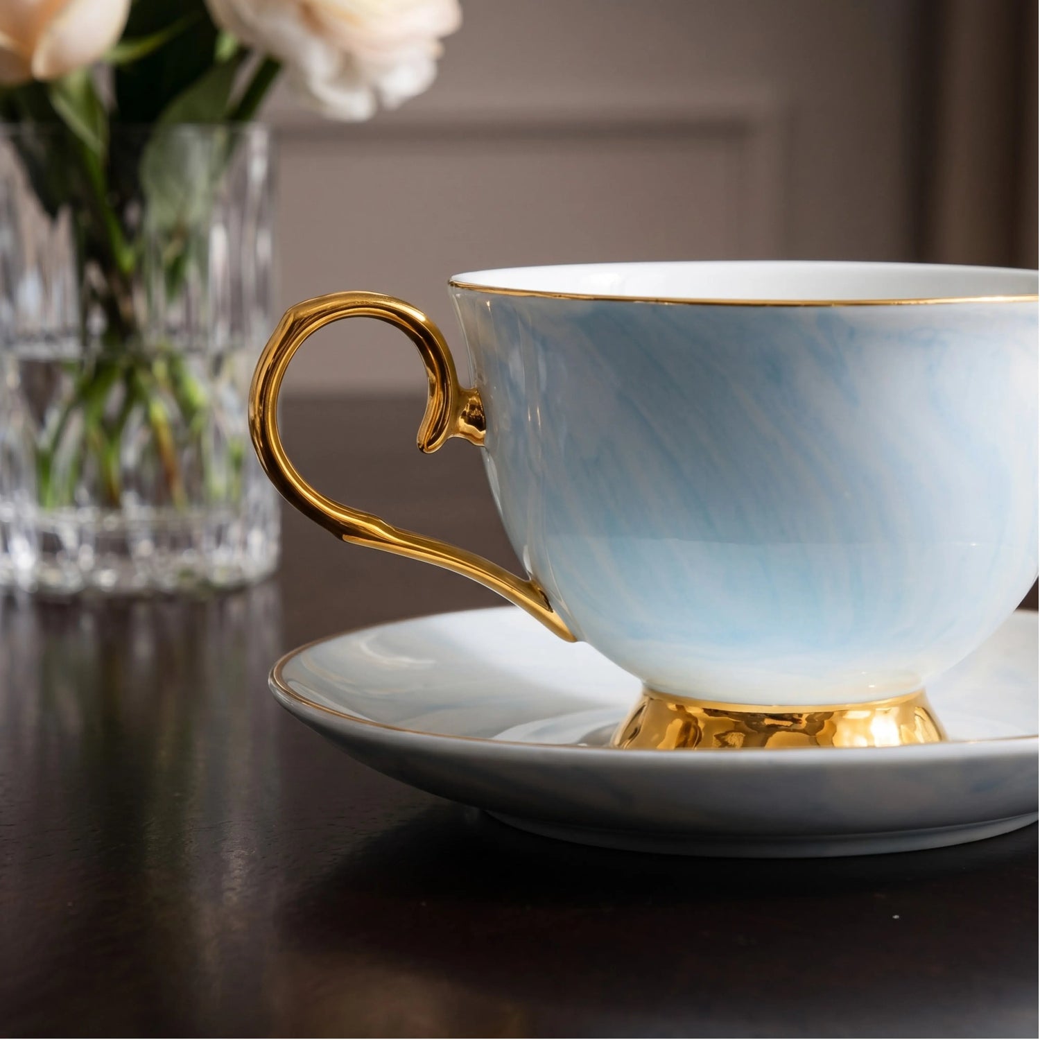 BEAU AQUA TEACUP SET