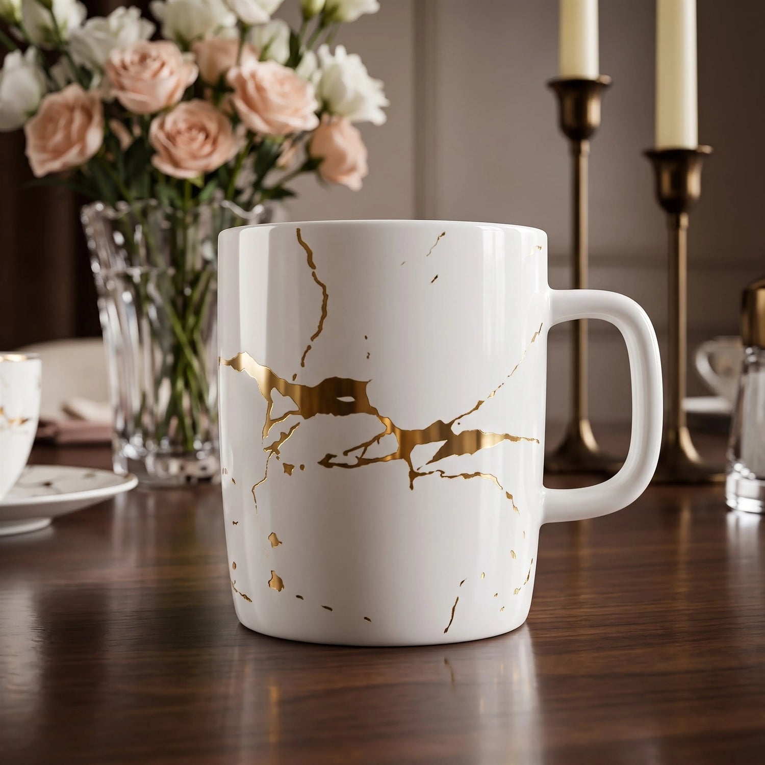 LIGHTNING BLANC TEACUP &amp; MUG SET