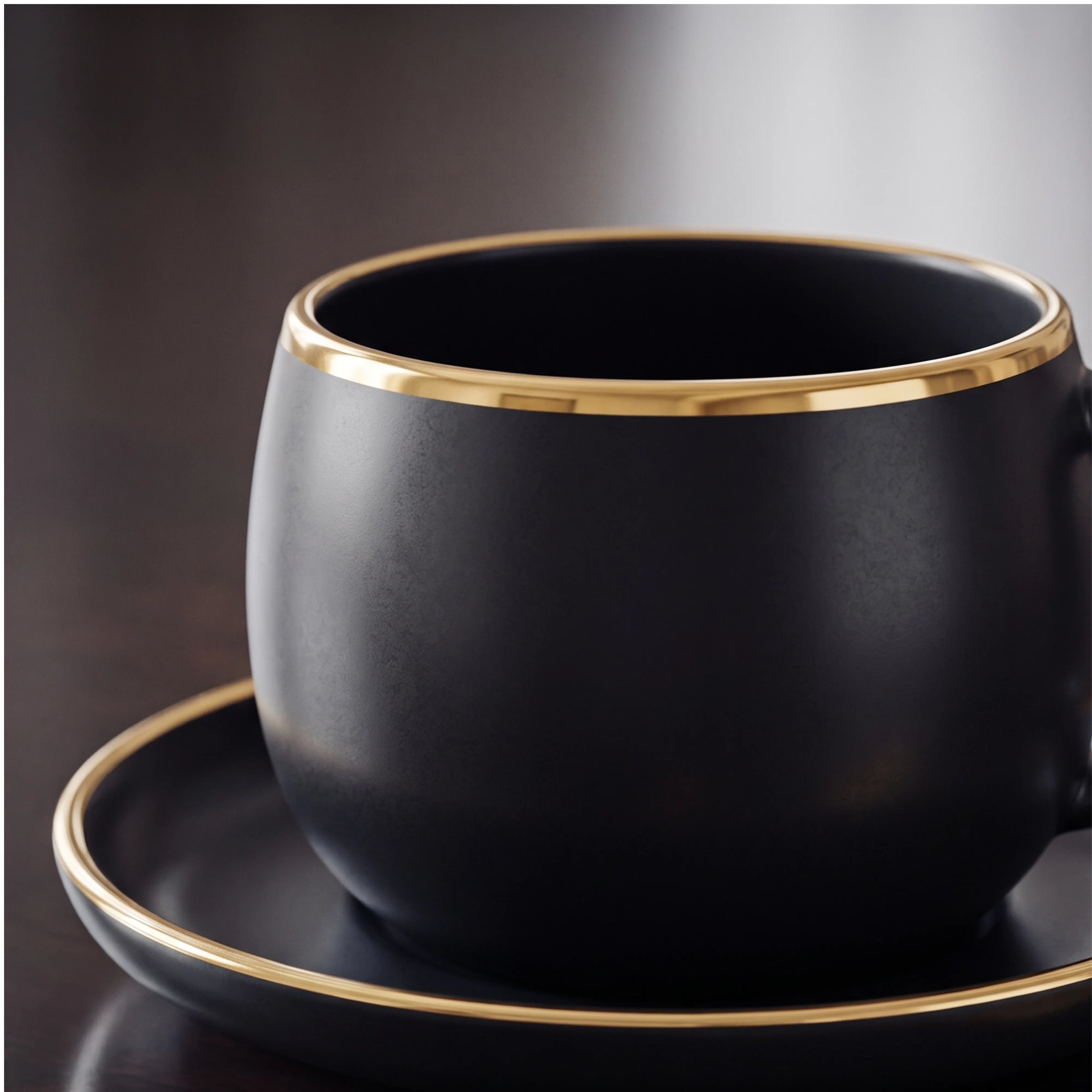 ONYX NOIR TEACUP SET