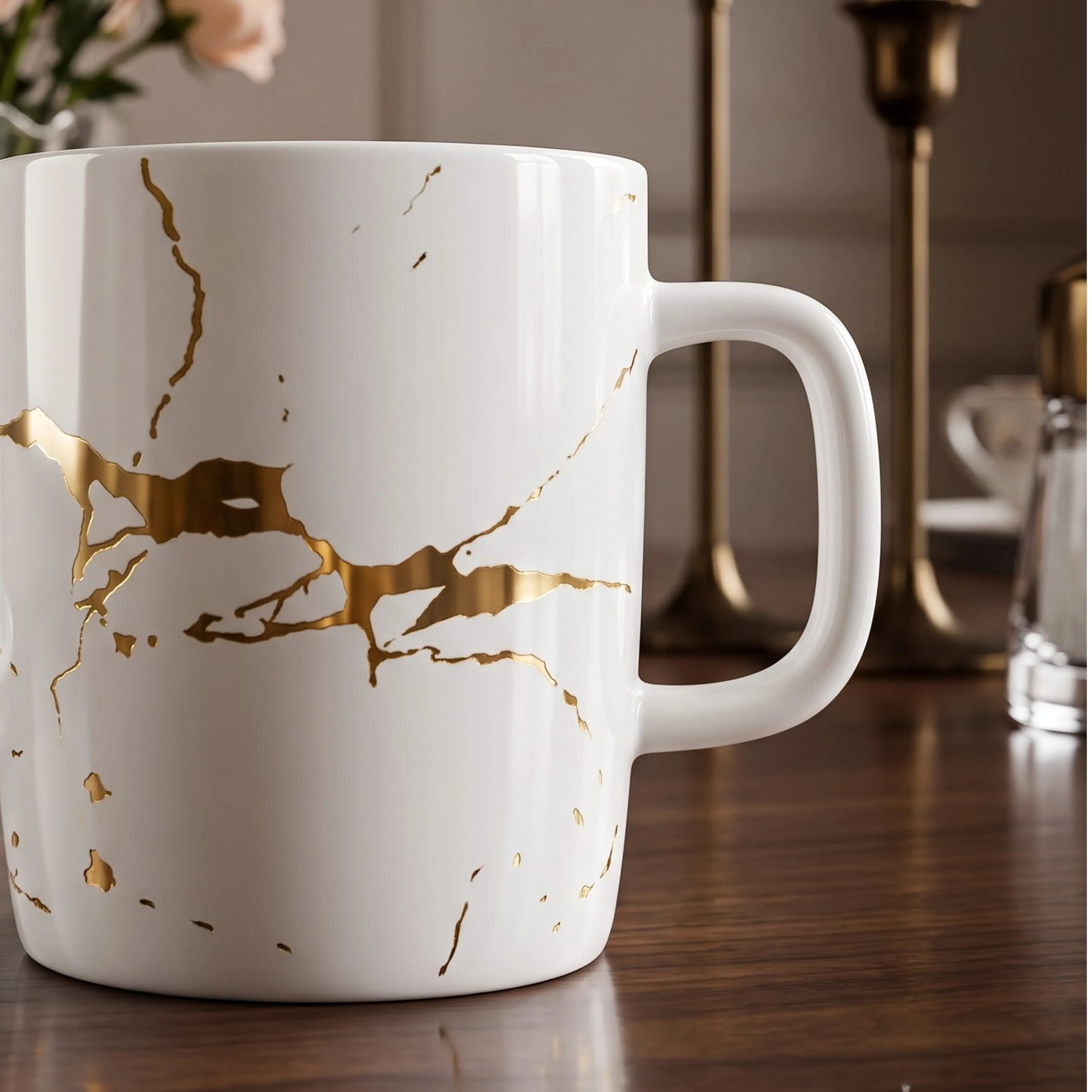 LIGHTNING BLANC TEACUP &amp; MUG SET
