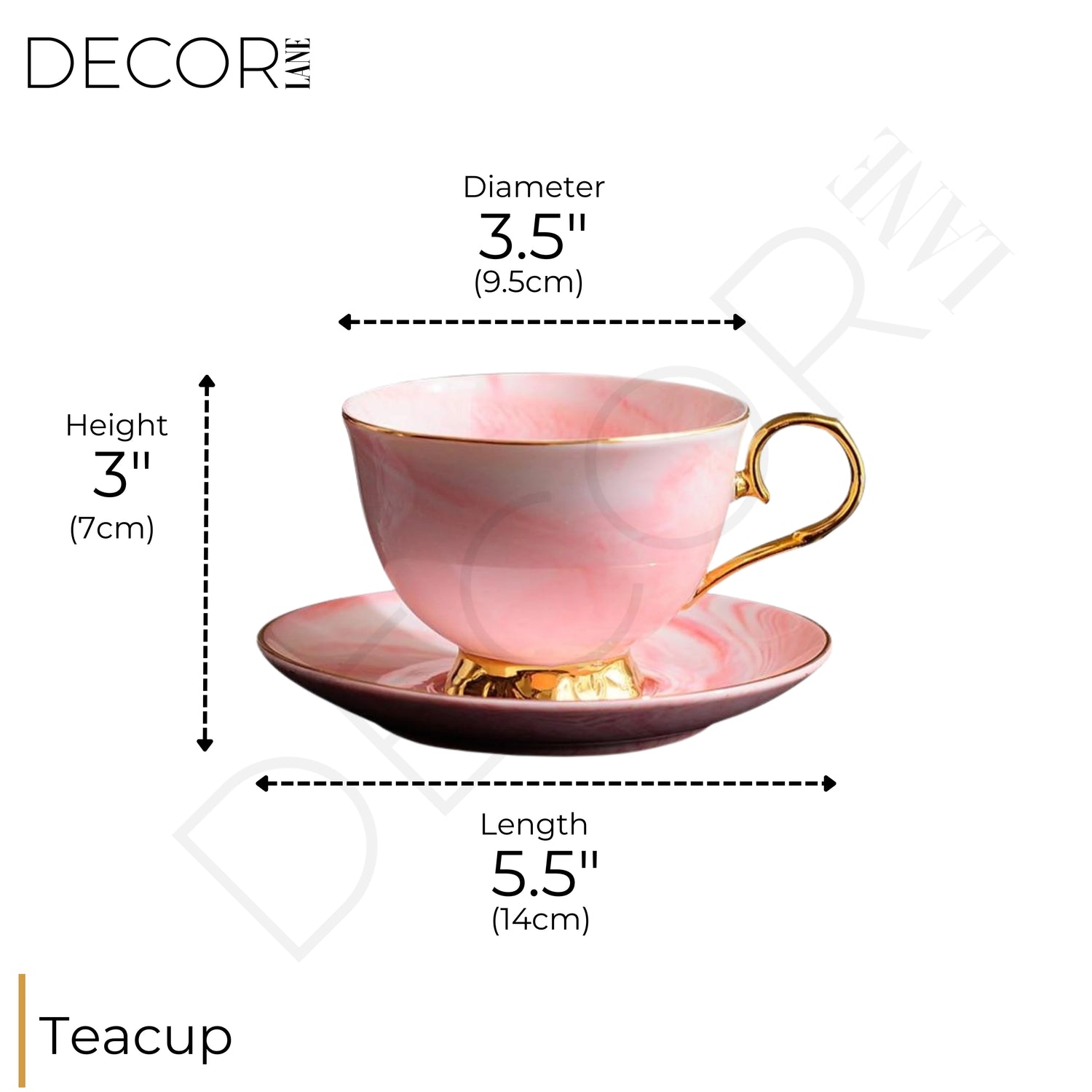 BEAU ROSE TEACUP SET