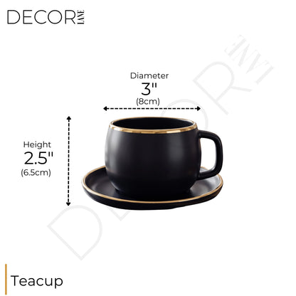 ONYX NOIR TEACUP SET