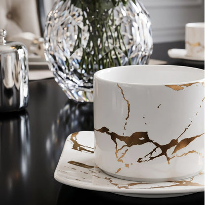 LIGHTNING BLANC TEACUP &amp; MUG SET