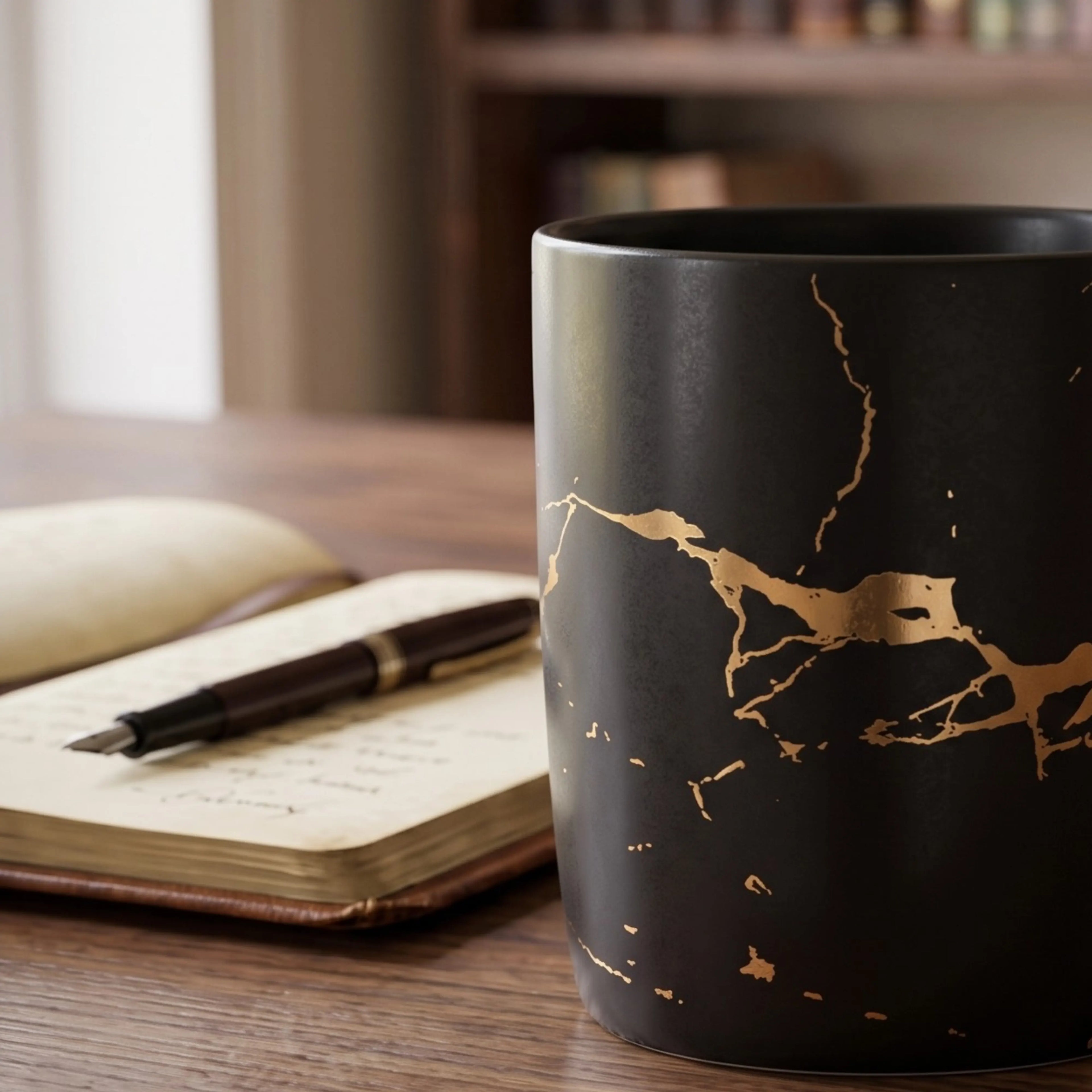 LIGHTNING NOIR TEACUP &amp; MUG SET