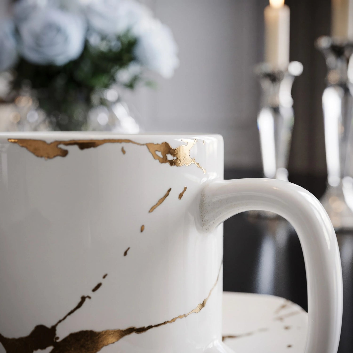 LIGHTNING BLANC TEACUP &amp; MUG SET
