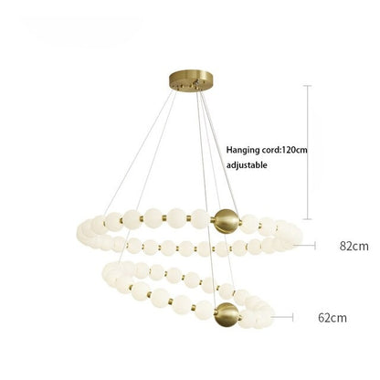 DÉLICATESSE DE PERLES CHANDELIER