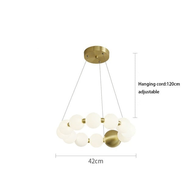 DÉLICATESSE DE PERLES CHANDELIER
