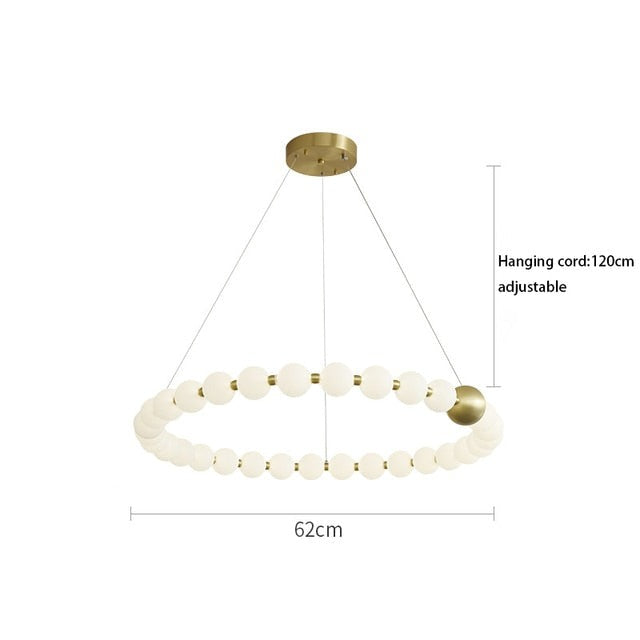 DÉLICATESSE DE PERLES CHANDELIER