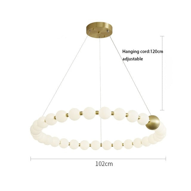 DÉLICATESSE DE PERLES CHANDELIER