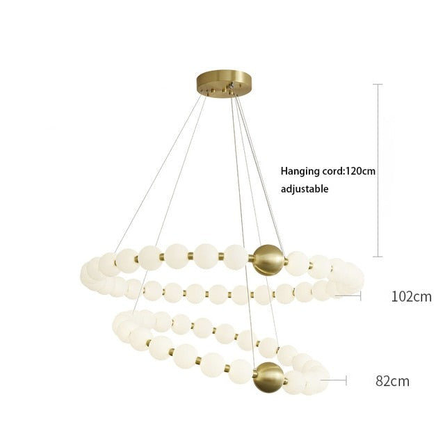 DÉLICATESSE DE PERLES CHANDELIER