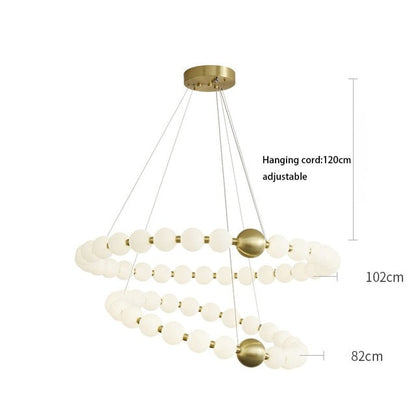 DÉLICATESSE DE PERLES CHANDELIER