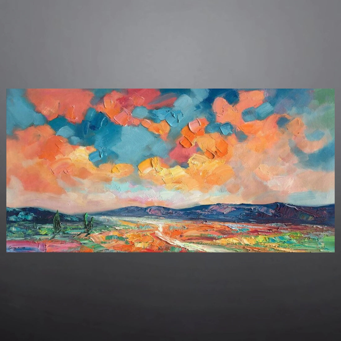 VIBRANT VALLEYS OIL PAINTING