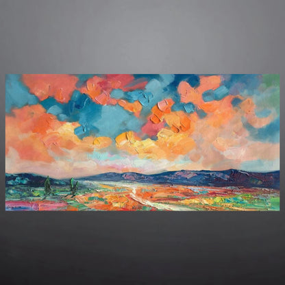 VIBRANT VALLEYS OIL PAINTING