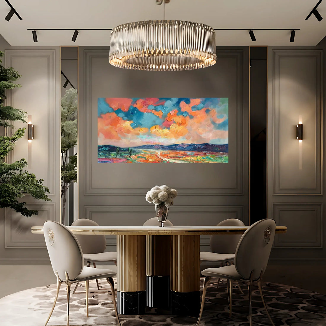 VIBRANT VALLEYS OIL PAINTING