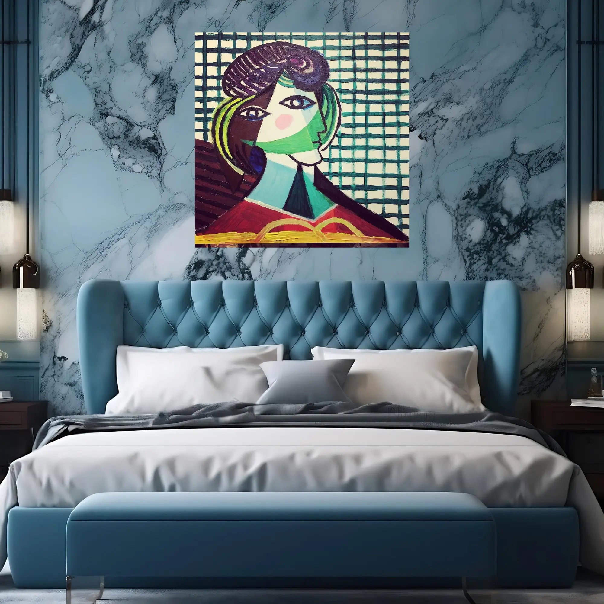 Cubist Reverie Oil Painting