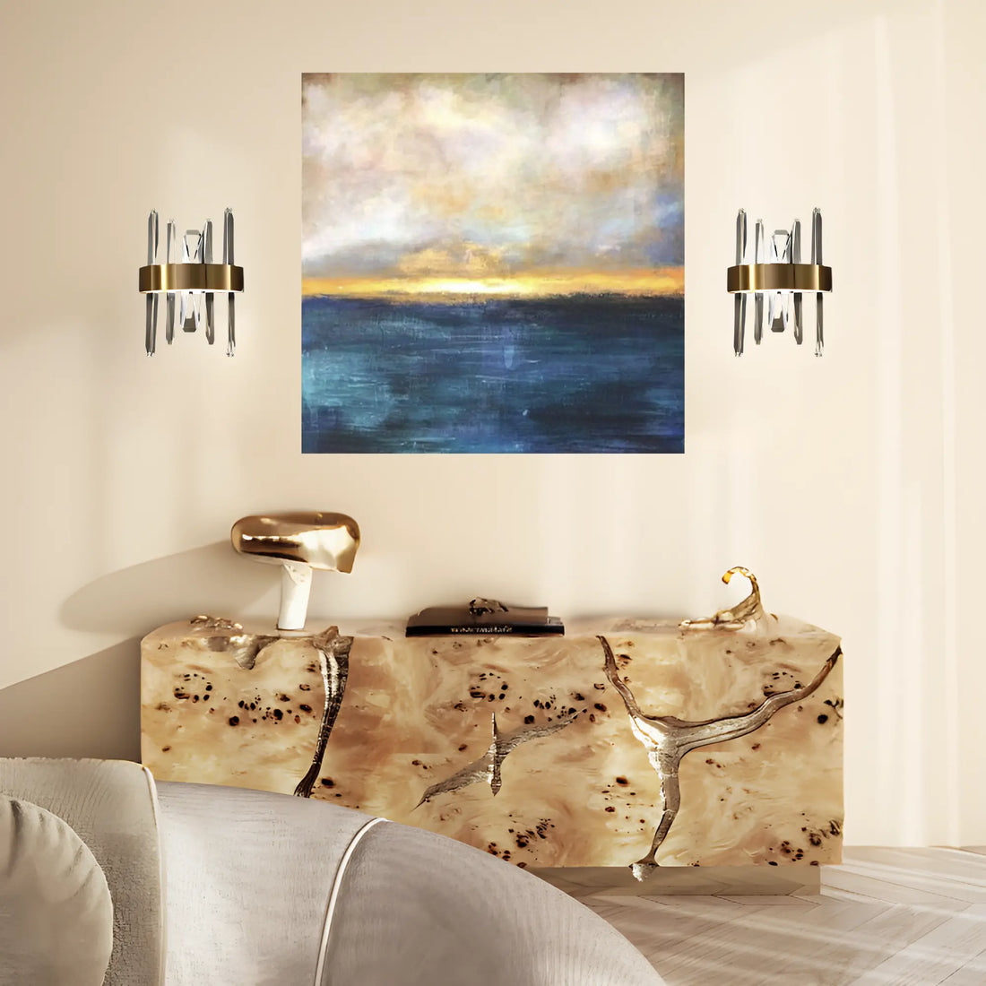 AURORA MIRAGE OIL PAINTING