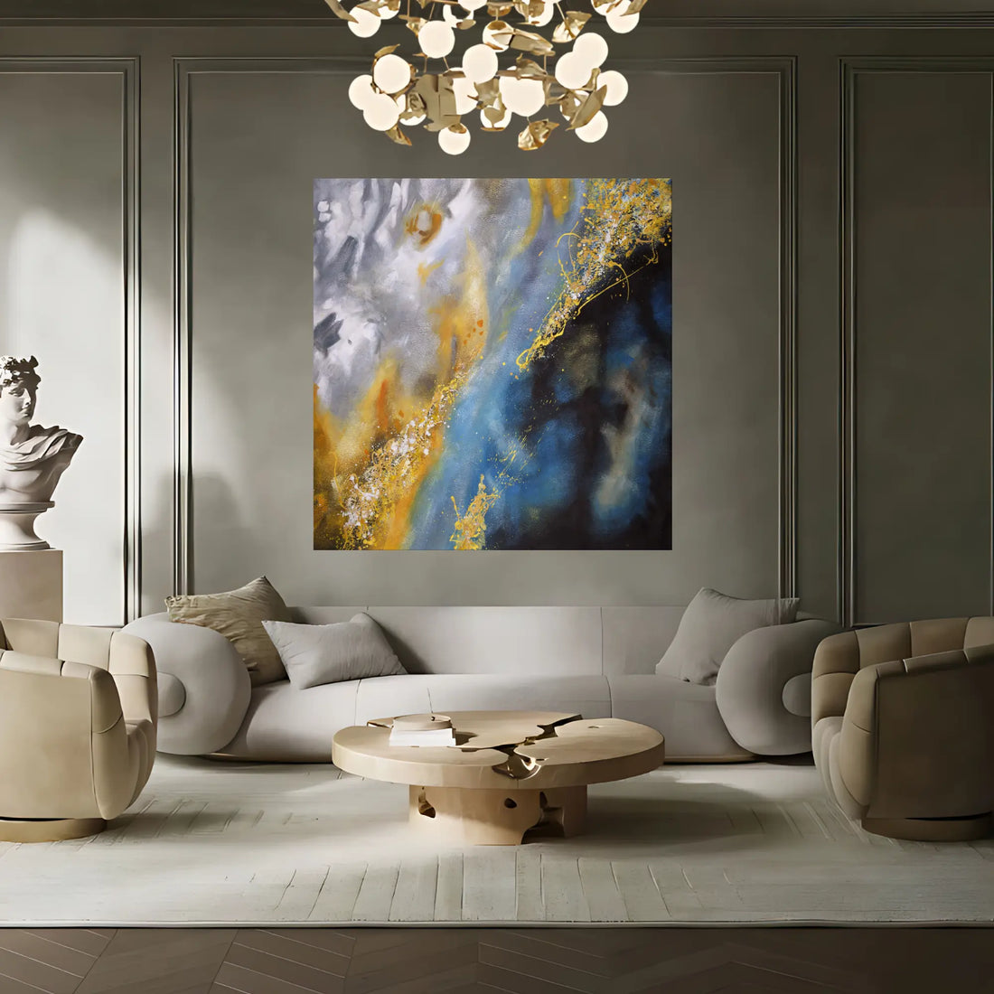 STARLIT FUSION OIL PAINTING