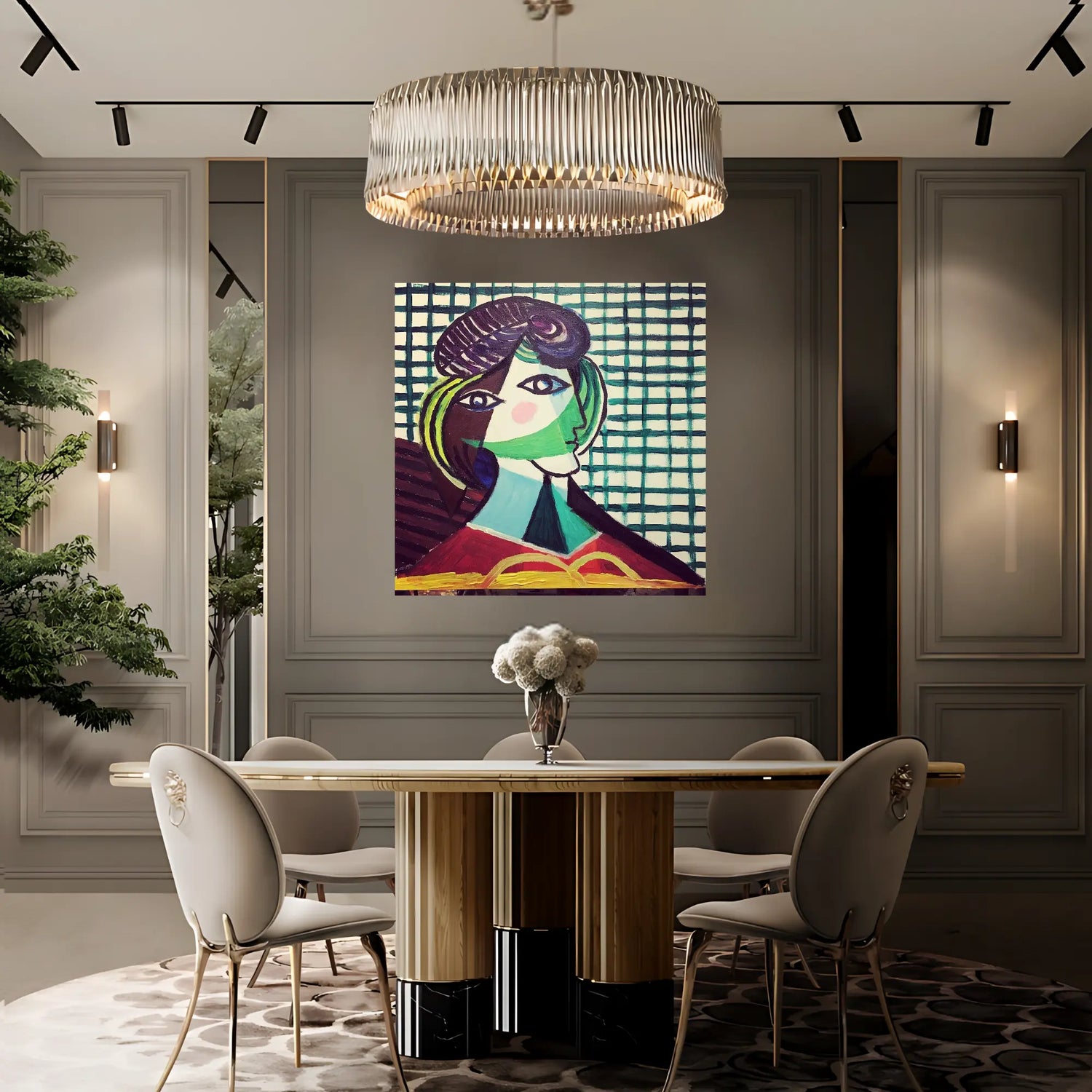 Cubist Reverie Oil Painting
