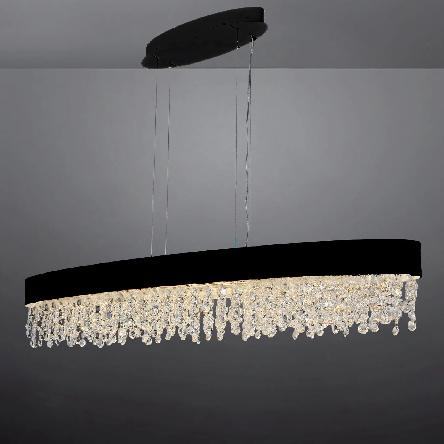 GLITZ OVAL CHANDELIER