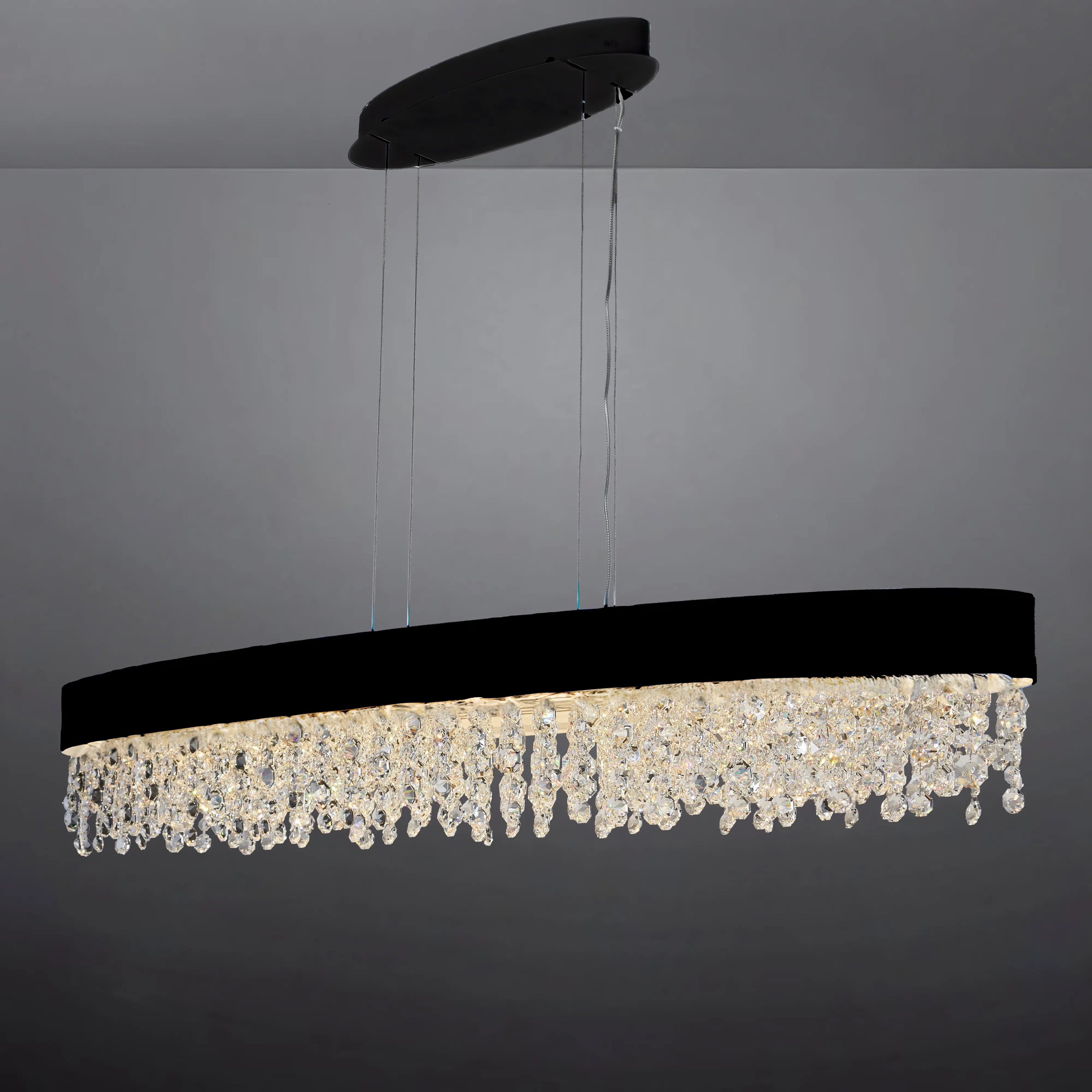 GLITZ OVAL CHANDELIER