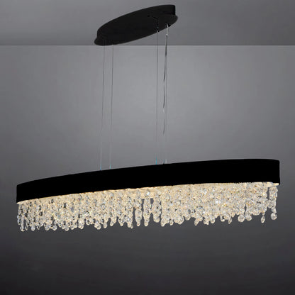 GLITZ OVAL CHANDELIER