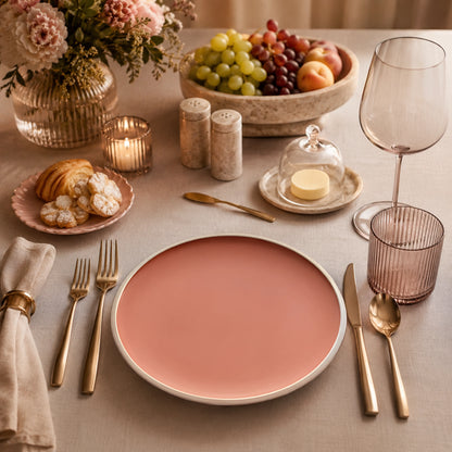 FAYETTE BLUSH ROSE PLATE