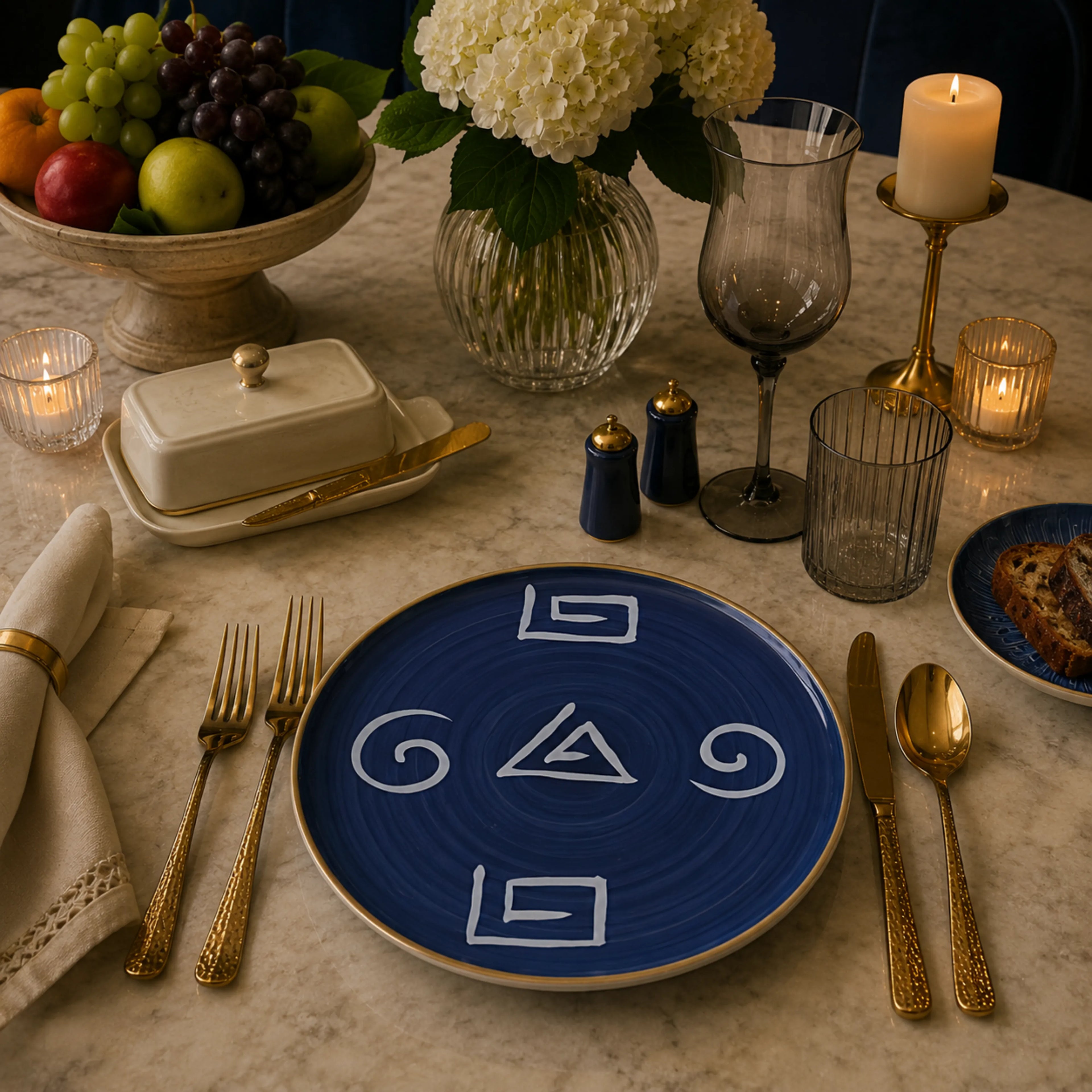 EMILIA AZURE PLATE